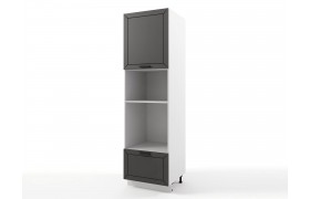 Кухонный шкаф пенал напольный Альфа с нишами 600х2140х576