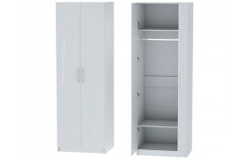 Шкаф двухдверный №1 Иннэс-7 - Белый/глянец