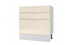 Тумба напольная 80 с 3-мя ящиками Люкс