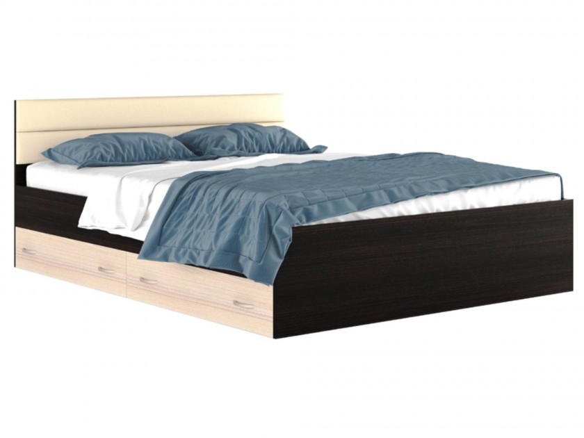 кровать Кровать с ящиками и комплектом для сна Виктория-МБ (160х200) Виктория