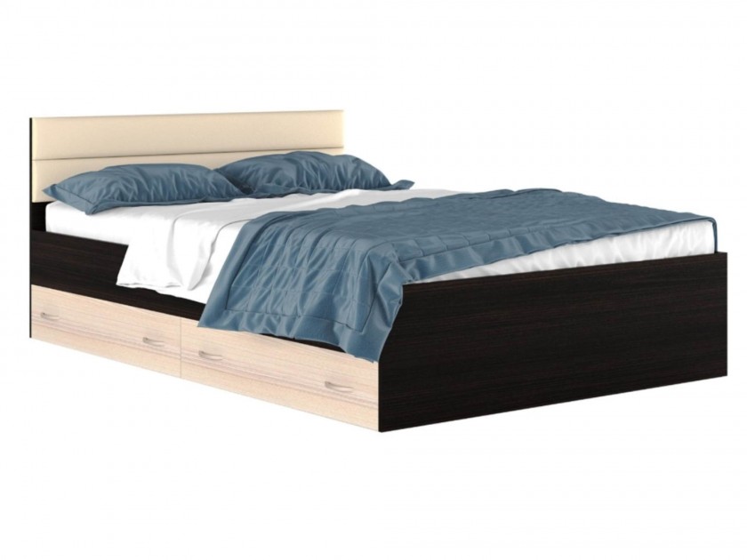 кровать Кровать с ящиками и комплектом для сна Виктория-МБ (140х200) Виктория