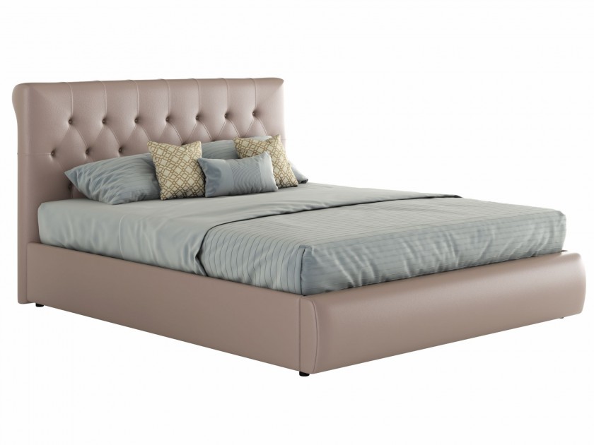 кровать Мягкая кровать с основанием и компоектом для сна Амели (140х200) Мягкая кровать с основанием и компоектом для сна Амели (140х200)