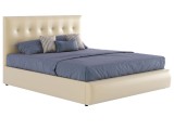 Бежевая мягкая кровать "Селеста" 1400 с подъемным недорого