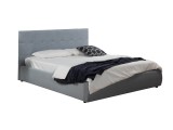 Мягкая кровать "Selesta" 1400 серая с подъемным механи недорого