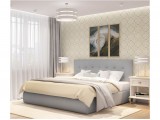 Мягкая кровать "Selesta" 1400 серая с матрасо PROMO B  недорого