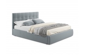 Кровать Мягкая Selesta 1400 серая матрасо PROMO B COCOS подъ