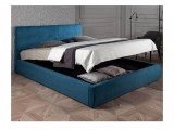 Мягкая кровать "Selesta" 1400 синяя с матрасом АСТРА с купить