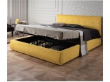 Мягкая  кровать "Selesta" 1400 желтая с матрасом АСТРА от производителя