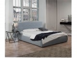 Мягкая кровать "Selesta" 1400 серая с матрасом АСТРА с распродажа
