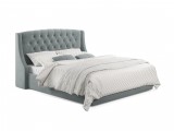 Мягкая кровать "Stefani" 1600 серая с подъемным механи недорого