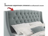 Мягкая кровать "Stefani" 1600 серая с подъемным механи от производителя