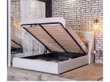 Мягкая кровать "Stefani" 1600 беж с подъемным механизм распродажа