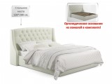 Мягкая кровать Stefani 1800 беж с ортопед. основанием от производителя