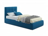 Мягкая кровать Selesta 900 синяя с подъем.механизмом недорого