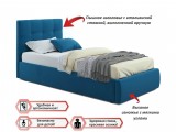 Мягкая кровать Selesta 900 синяя с ортопед.основанием распродажа