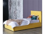 Мягкая кровать Selesta 900 желтая с подъем.механизмом с матрасом купить