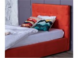 Мягкая кровать Selesta 1200 оранж с подъемным механизмом с матра распродажа