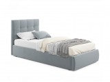 Мягкая кровать Selesta 900 серая с подъем.механизмом с матрасом  недорого