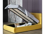 Мягкая кровать Selesta 1200 желтая с подъем.механизмом с матрасо фото