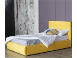 Мягкая кровать Selesta 1200 желтая с подъем.механизмом с матрасо купить