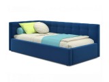 Односпальная кровать-тахта Bonna 900 синяя с подъемным механизмо недорого