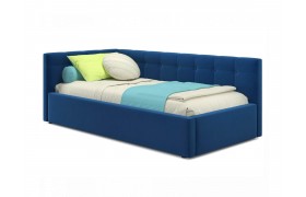 Односпальная кровать-тахта Bonna 900 синяя с подъемным механизмом
