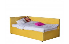 Кровать Односпальная тахта Bonna 900 желтая с подъемным механизм