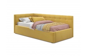 Односпальная кровать-тахтаBonna 900 желтая с подъемным механизмом
