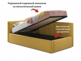 Односпальная кровать-тахта Bonna 900 желтая с подъемным механизм от производителя