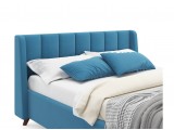 Мягкая кровать Betsi 1600 синяя с подъемным механизмом купить