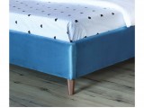 Мягкая кровать Melani 1600 синяя ортопед.основание с матрасом PR от производителя