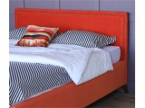 Мягкая кровать Melani 1600 оранж ортопед.основание с матрасом PR недорого