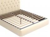 Бежевая двуспальная кровать "Амели" 1400 с мягкой спин от производителя