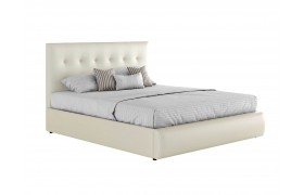 Мягкая кровать "Селеста" 1800 белая с орт.основанием и матрасом ГОСТ