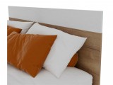 Кровать "Диана" 1600 с ящиком (дуб золотой/белый) фото