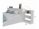 Кровать Доминика с блоком 160 (Белый) от производителя