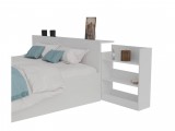 Кровать Доминика с блоком 160 (Белый) с матрасом ГОСТ от производителя