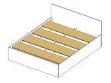 Кровать Доминика с блоком 180 (Белый) с матрасом АСТРА фото