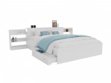 Кровать Доминика с блоком и ящиками 160 (Белый) недорого