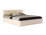 Двуспальная кровать "Виктория ЭКО-П" 1800 дуб с изголо недорого