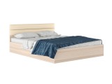 Двуспальная кровать "Виктория МБ" 160 см. дуб с изголо недорого