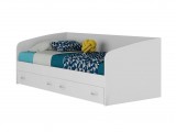 Подростковая кровать "Уника" с ящиками на 900 в белом  недорого