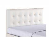 Мягкая интерьерная кровать "Селеста" 1400 белая с матр купить