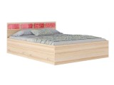 Двуспальная кровать "Виктория-С" 1600*2000 со стеклом  недорого