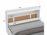 Кровать Виктория белая 160 с блоком и ящиками от производителя