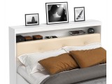 Кровать Виктория ЭКО-П белая 160 с блоком и ящиками недорого