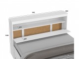 Кровать Виктория белая 90 с блоком, 1 тумбой и ящиками от производителя