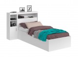 Кровать Виктория белая 90 с блоком, 1 тумбой и матрасом PROMO B  недорого