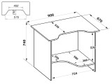 Стол компьютерный игровой КСТ-03 распродажа