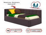 Односпальная кровать-тахта Bonna 900 шоколад с подъемным механиз недорого